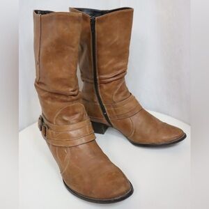 PAUL GREEN Soft Leather Buckle Boot
